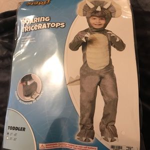 2T - 4T triceratops toddler costume
